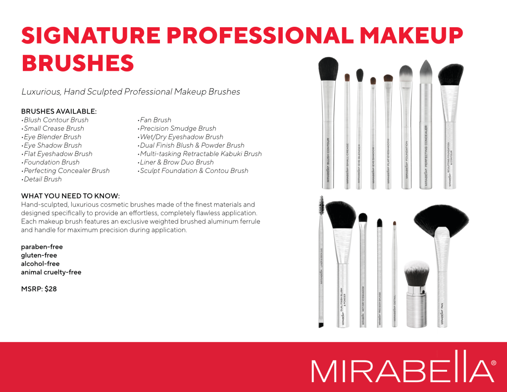 Signature professional makeup brushes Sales Sheet-1